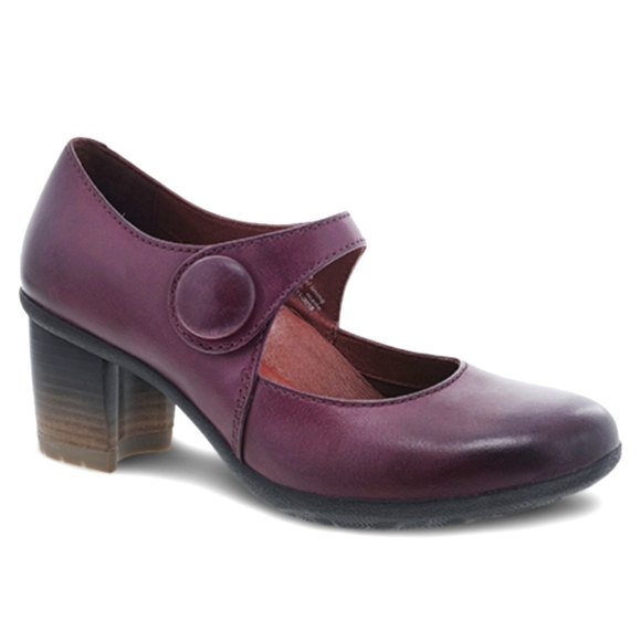 Dansko Shoes - Dansko Page Waterproof Mary Janes Burnished Wine 40